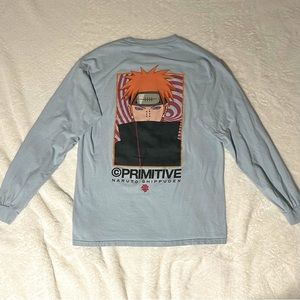 Primitive x Naruto Long Sleeve T-Shirt Blue Medium